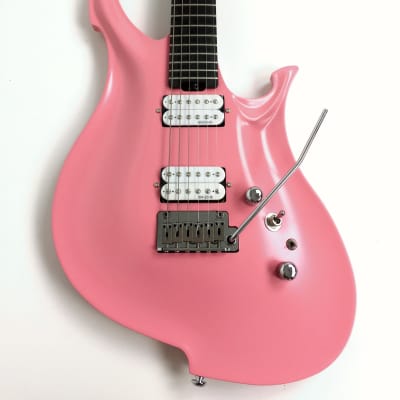 KOLOSS GT4PK Pink Aluminum Body Carbon Fibre Neck Electric Guitar + Bag image 2