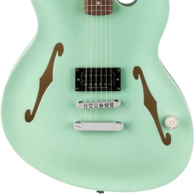 Fender Tom DeLonge Signature Starcaster Electric Guitar, Rosewood Fingerboard, Satin Surf Green image 2