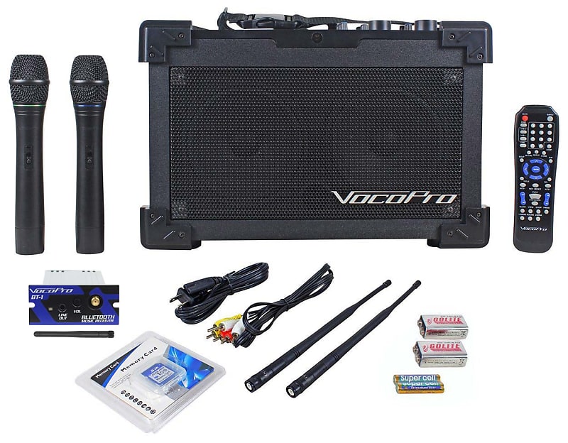 Vocopro Jam Cube 2 Karaoke CD-G System+SDR-3 Recorder/2 Wireless