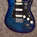 2019 Fender Player Stratocaster HSS blue flame top special edition electric guitar