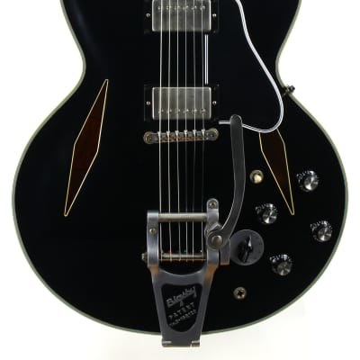 PROTOTYPE! 2017 Gibson Memphis Artist Proto Shinichi Ubukata Ebony Black ES-355 - Trini Lopez Diamond F-Holes DG-335, Bigsby image 8