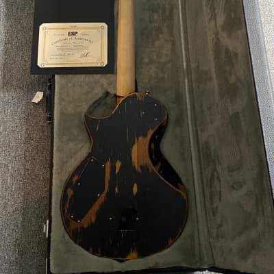 ESP Custom Shop Distressed Black Warbird Will Adler Lamb of God Signature  inklusive original ESP Koffer und Zertifikat image 6