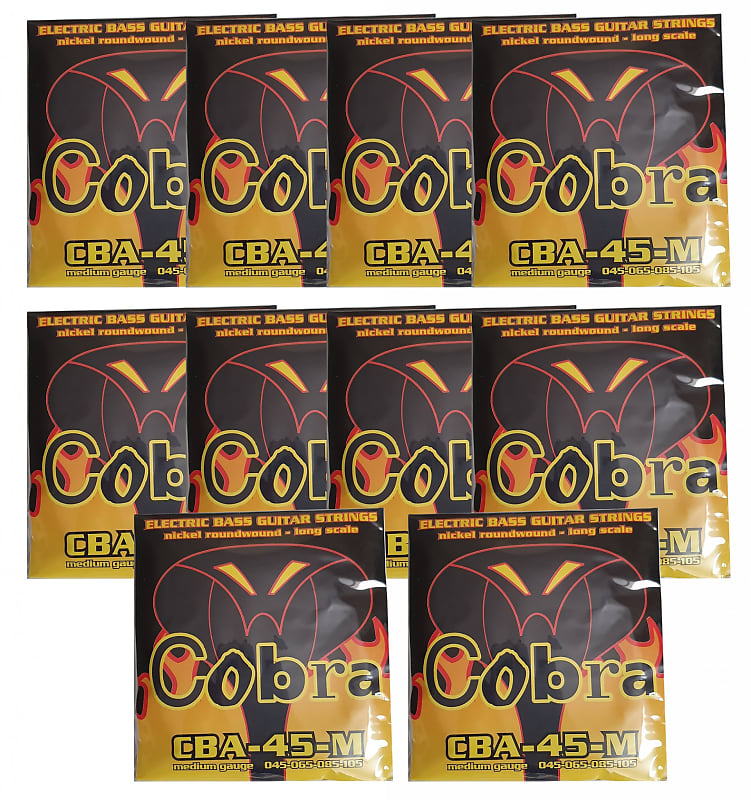 Cobra Bass Guitar Strings 45 105 Nickel Roundwound BULK BUY DEAL