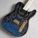 Fender James Burton Artist Series Signature Telecaster 2016 Blue Paisley Flames