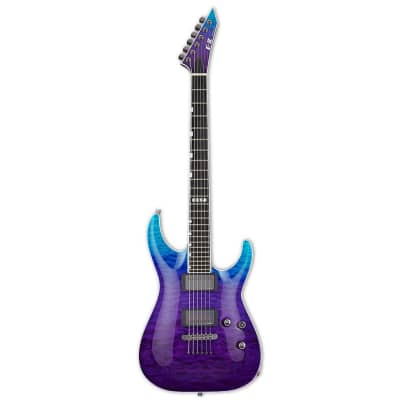 ESP E-II Horizon NT-II Electric Guitar, Blue-Purple Gradation image 6