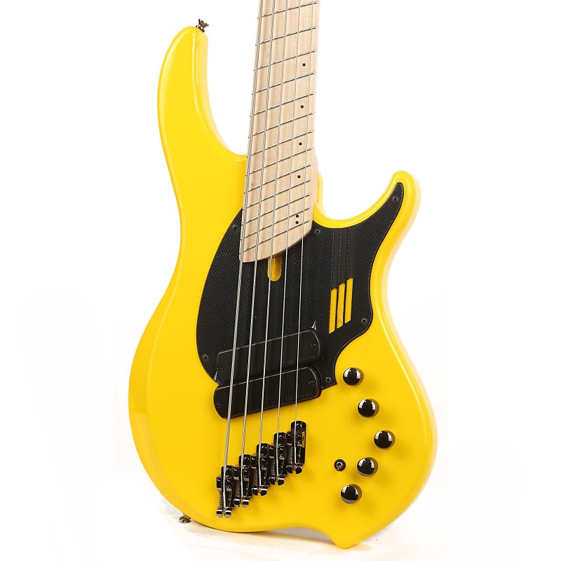 Dingwall NG2 Adam Nolly Getgood Signature Fan Fret 5-String Electric Bass  Guitar Ferrari Yellow