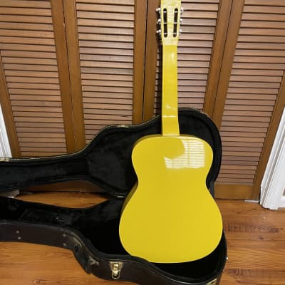 Regal RD-40 Gloss Yellow Squareneck Dobro Guitar and hard case image 3
