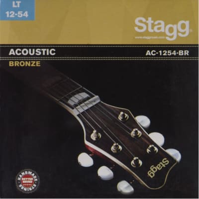 Stagg AC-1254-BR - Jeu de cordes bronze pour guitare acoustique for sale