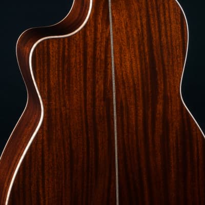 Huss and Dalton FS-41 African Mahogany and Bearclaw Italian Spruce with Paua Pearl NEW image 20