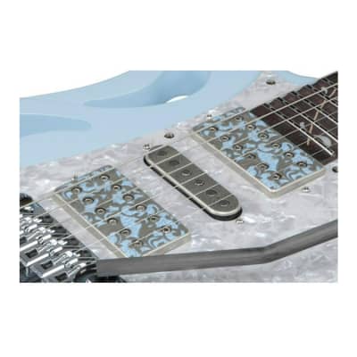 Ibanez Steve Vai Signature 6-String Electric Guitar with Case (Right-Handed, Blue Powder) image 6