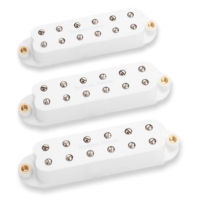 Seymour Duncan 11208-22-W Little '59 Strat pickup set - white  2-Day Delivery image 1