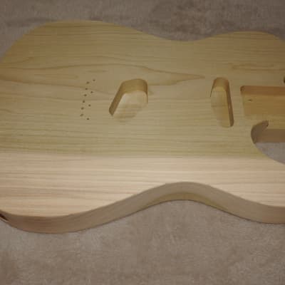 Unfinished Telecaster Body 1 Piece Poplar Standard Pickup Routes Really Light 4 Pounds 5.5 Ounces! image 5