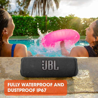 JBL Flip 6 Portable Waterproof Bluetooth Speaker Red 2 Pack image 2