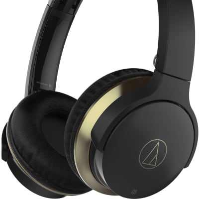 Audio-Technica ATH-AR3BTBK SonicFuel Wireless On-Ear Headphones with Mic and Control (Black) image 1