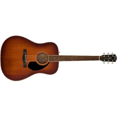 Fender Paramount PD-220E  Acoustic Guitar, Aged Cognac Burst image 2