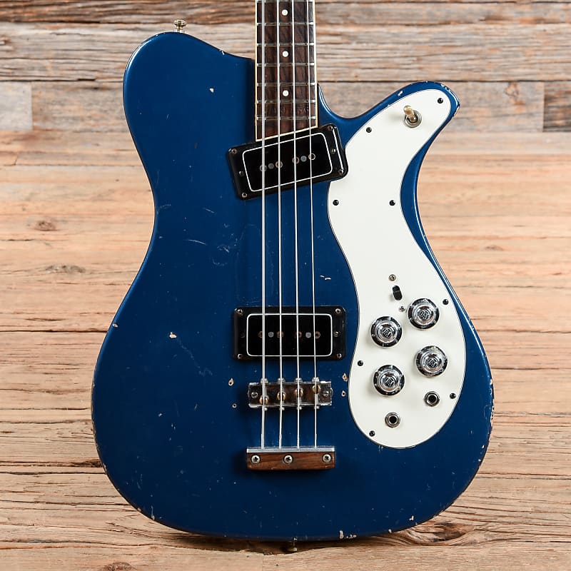 Mosrite Electric Bass Metallic Blue 1970s image 1