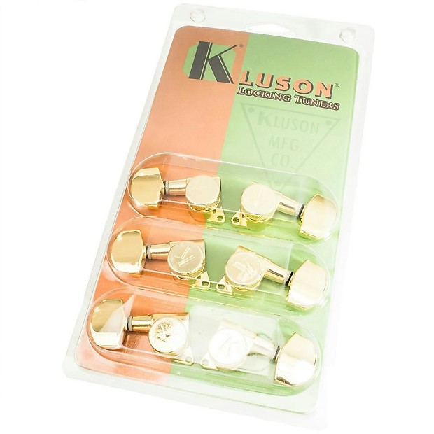 Immagine Kluson KL-3801G Contemporary Locking 3x3 Tuners - 1