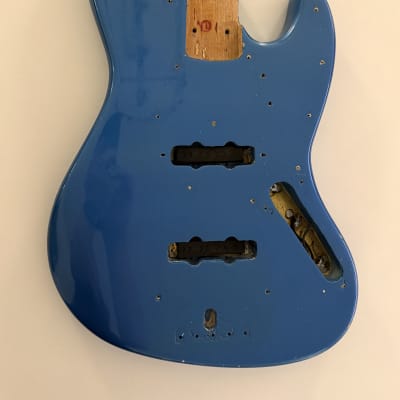 Fender Jazz Bass Body 1971 Lake Placid Blue Refin image 1