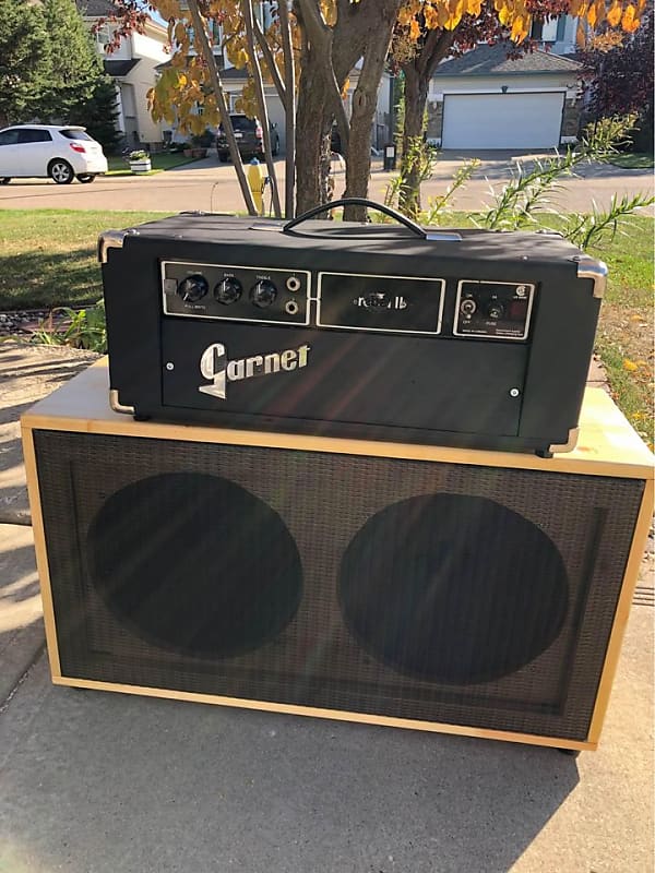 1972 Garnet Rebel II Black Canadian Hand-wired Electric Guitar Amplifier image 1
