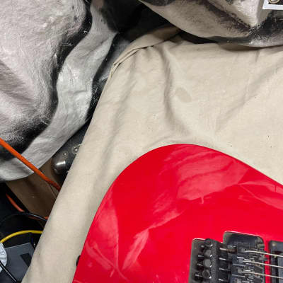 B.C. Rich NJ Series Eagle Guitar - electronics modified - Red image 3
