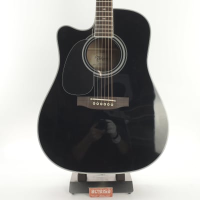 Takamine GTVEF341SC-LH Dreadnought Cutaway Electro Noire Lefty - Gloss Black image 1