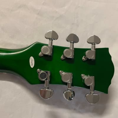Firefly FF-338 Semi Hollow Body Electric Guitar Green Burst Quilted Maple image 13