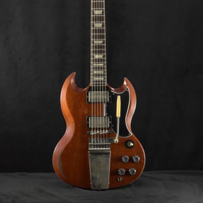 Gibson Murphy Lab 1964 SG Standard With Maestro Vibrola Faded Cherry Heavy Aged image 2