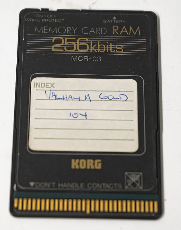 KORG M1用MEMORY CARD PIANO(MPC-05とMSC-05)-