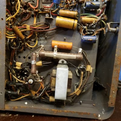Thordarson T-31W25AX 25 Watt Tube PA Amp 6L6 T31W25AX 1950 - Black wrinkled paint image 15