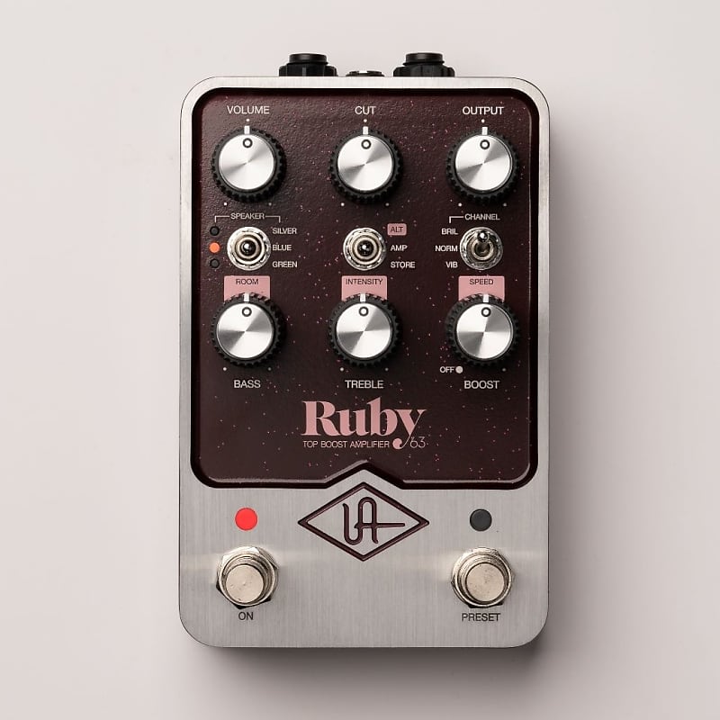 ギター UAFX Ruby TOP BOOST AMPLIFER '63 UA Ruby '63 Top Boost Amplifier: Shop at The Music Emporium