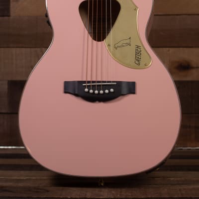 Gretsch  G5021E Rancher Penguin Parlor Acoustic/Electric, Shell Pink image 1