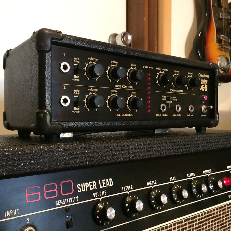 Guyatone Analog echo AE-5 1980s Black/Gold | Reverb