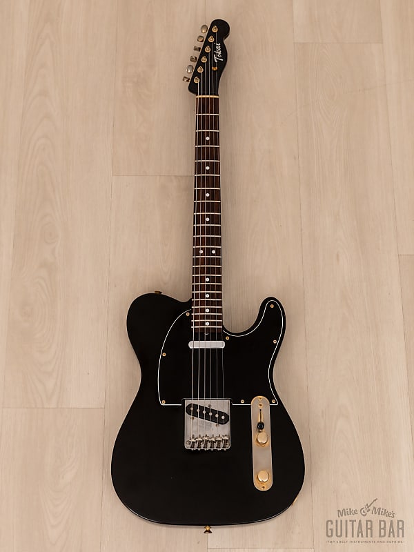 1980s Tokai Breezysound TTE Vintage T-Style Electric Guitar Black 