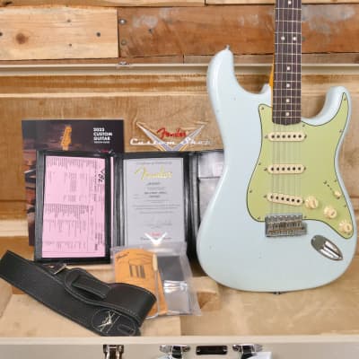 Fender Custom Shop '63 Reissue Stratocaster Journeyman Relic - Super Faded Aged Sonic Blue - Weight 7lbs 15oz! image 1
