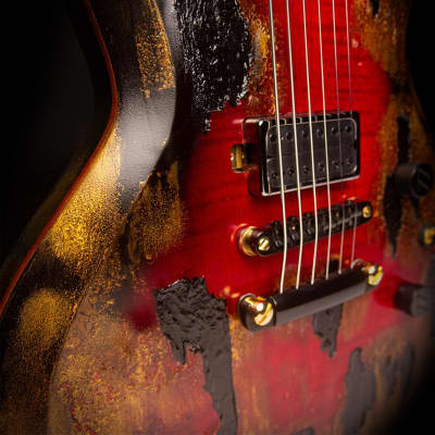 Third Eye Guitars 3YE - London's Burning™ MKII - Baritone - Pièce Unique #5 - "Red is Dead" image 7
