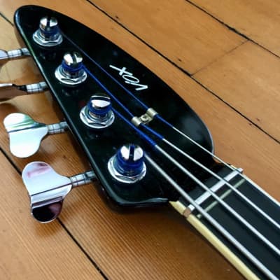 1969 Vox V210 Phantom IV Electric Bass Black Original Teardrop Case Made in Italy image 9