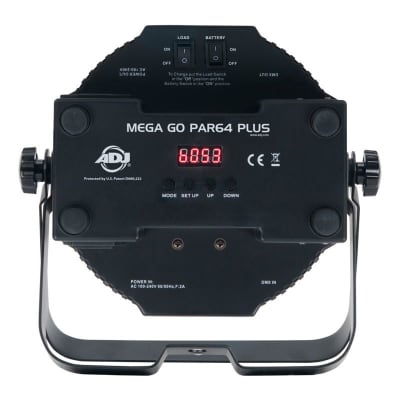 ADJ Mega Go Par 64 Plus Battery Powered LED RGB + UV Wash Light image 2