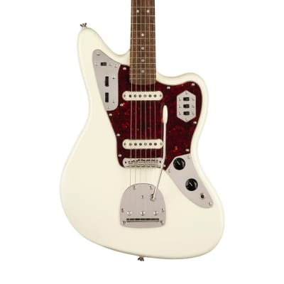 Squier FSR Classic Vibe 60s Jaguar Electric Guitar, Olympic White