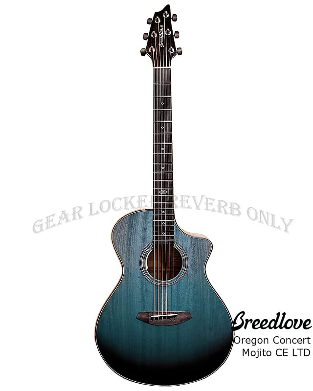 Breedlove Oregon Concert Mojito CE LTD all solid myrtlewood guitar with LR baggs pickup image 1