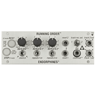 在庫処分セール Endorphin.es Reverb | Module Synth Eurorack 1U Order Running 鍵盤楽器