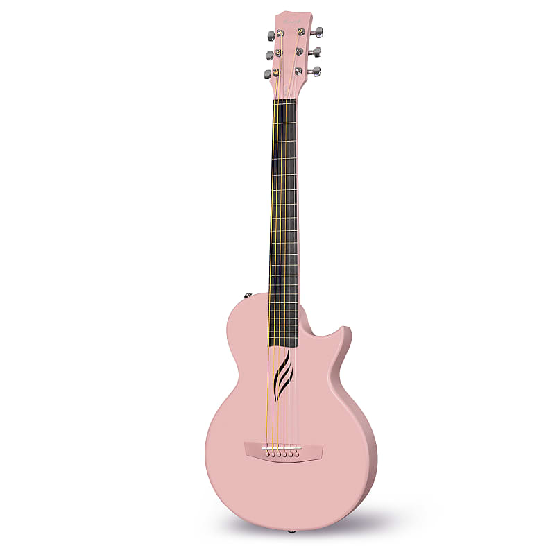 Enya Nova Go Carbon Fiber Acoustic Guitar Pink (1/2 Size) image 1