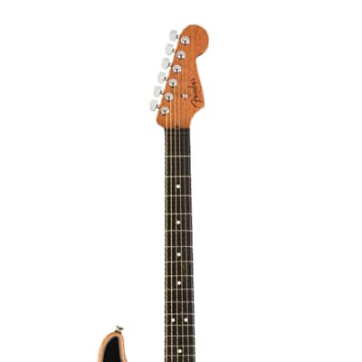 Fender American Acoustasonic Stratocaster - Black w/ Ebony FB image 8