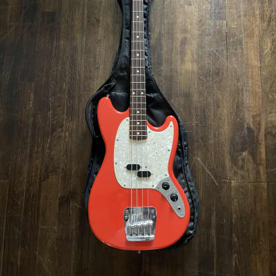 1998 Fender MB-98 / MB-SD Mustang Bass Reissue MIJ Short Scale Fiesta Red image 16