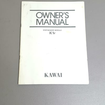 Kawai K1r Synth Module (rack K1) - Original Owner's Manual image 1