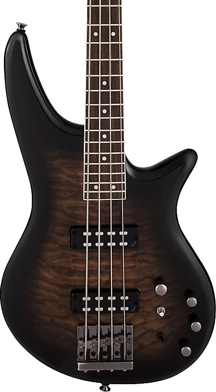 Jackson Spectra Bass JS3Q 4-String Bass Guitar, Quilted Maple Top, Dark Sunburst image 1