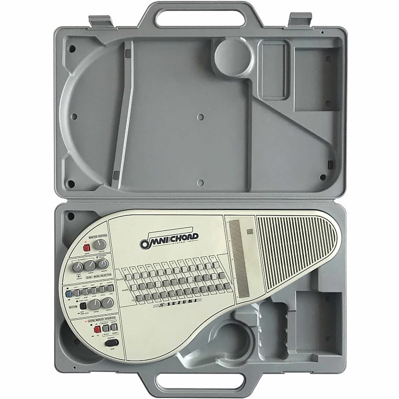 Vintage 1984 Suzuki Omnichord OM-84 System Two With OMC-2 Plastic Case image 1