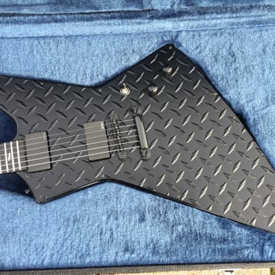 Black Diamond Custom Shop Xpro Diamond plate (het styled) guitar w/case Hand Built image 3