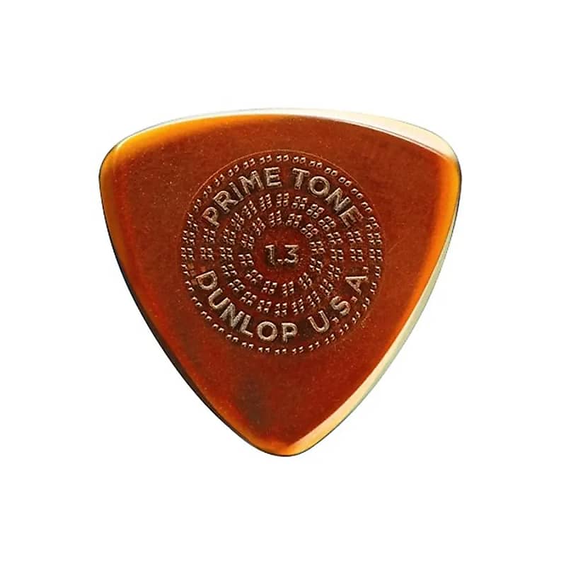 Dunlop 516P13 Primetone Small Tri Grip 1.3mm Triangle Guitar Picks (3-Pack) image 1