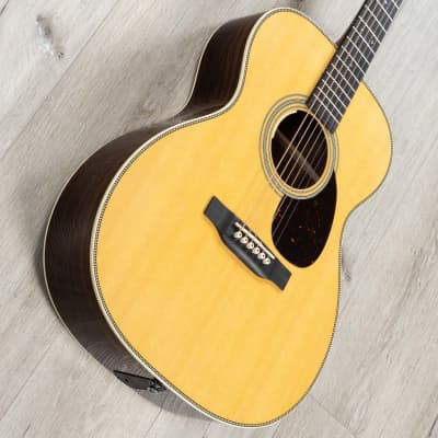 Martin OM-28E Acoustic Electric Guitar, Rosewood Back & Sides, Sitka Spruce Top image 15
