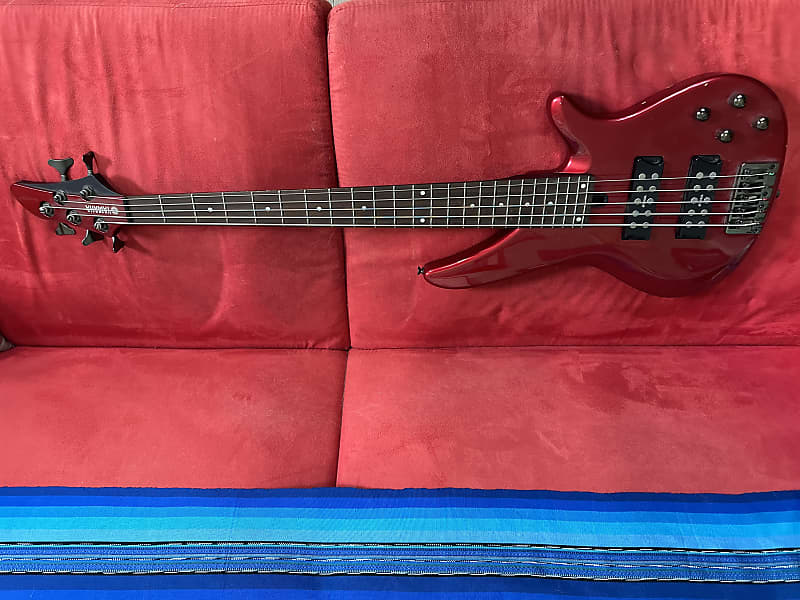 Yamaha RBX375 5-String Bass with Rosewood Fretboard 2010s - Candy Apple Red image 1